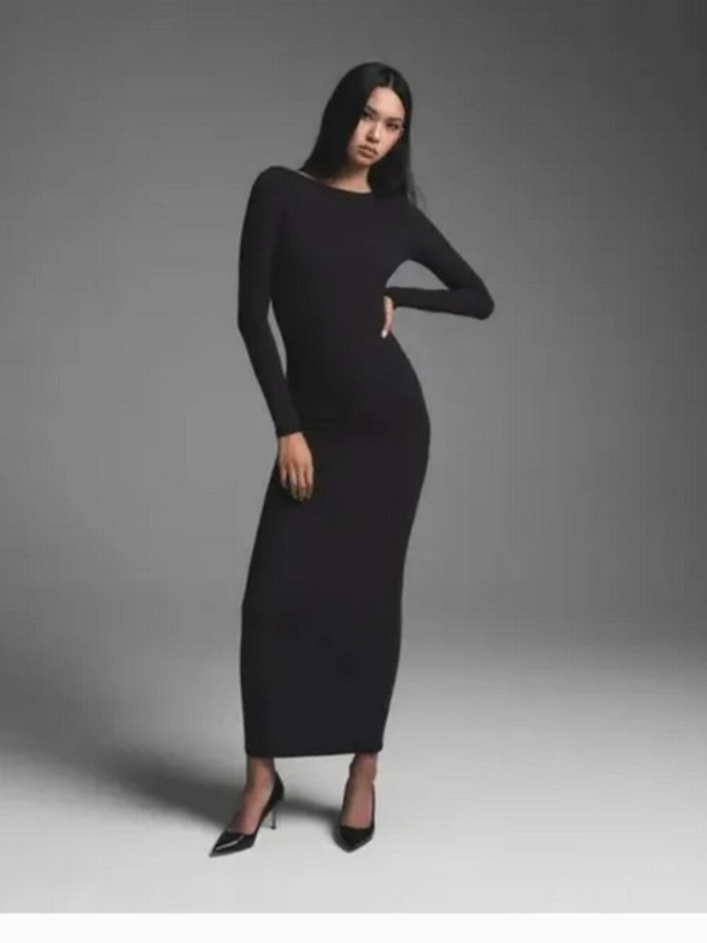 SKIMS Fits Everybody Low Back Long Dress